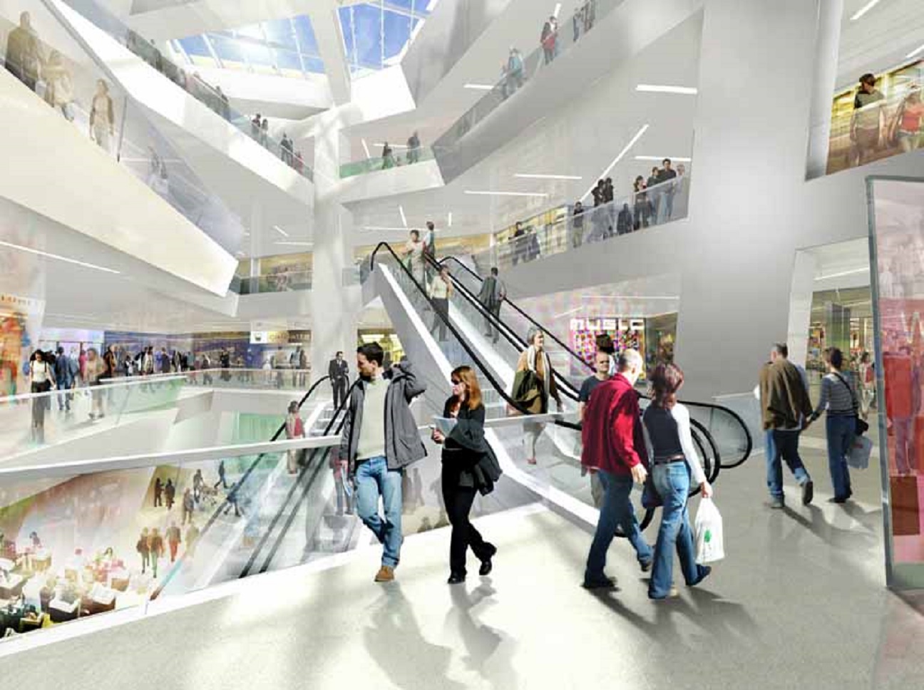 shopping centers and malls